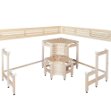Modulaariset saunan lauteet ”Sun Corner” -kuosilla 2114 × 2696 mm - 2