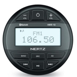 Musiikkikeskus HMR 10D, ilman kaiuttimia, vedenpitävä, musta 