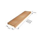 Saunan lauteet, haapa / leppä, 400x1600-2400 mm - 2