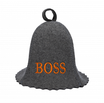 Saunahattu - BOSS, harmaa