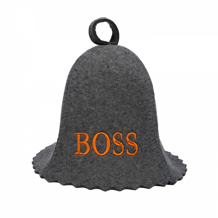 Saunahattu - BOSS, harmaa