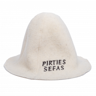Saunahattu - PIRTIES ŠEFAS, valkoinen