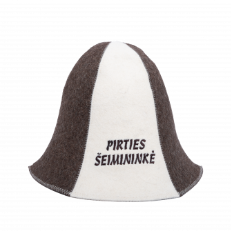 Saunahattu - PIRTIES ŠEIMININKĖ, raidallinen