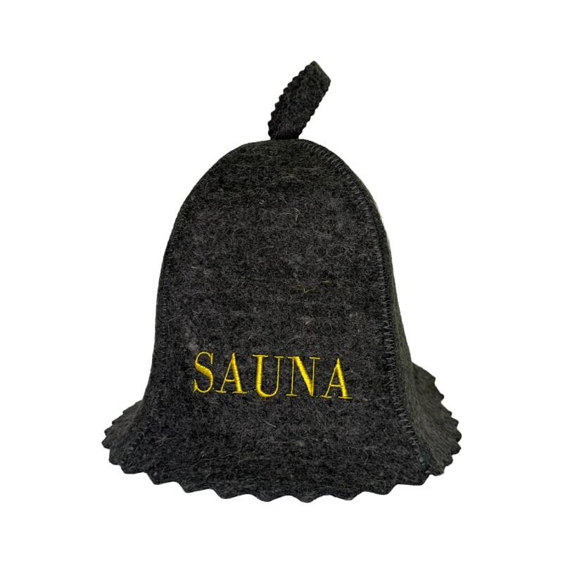 Saunahattu - SAUNA, harmaa