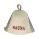 Saunahattu - Sauna, punaisella kirjaimella
