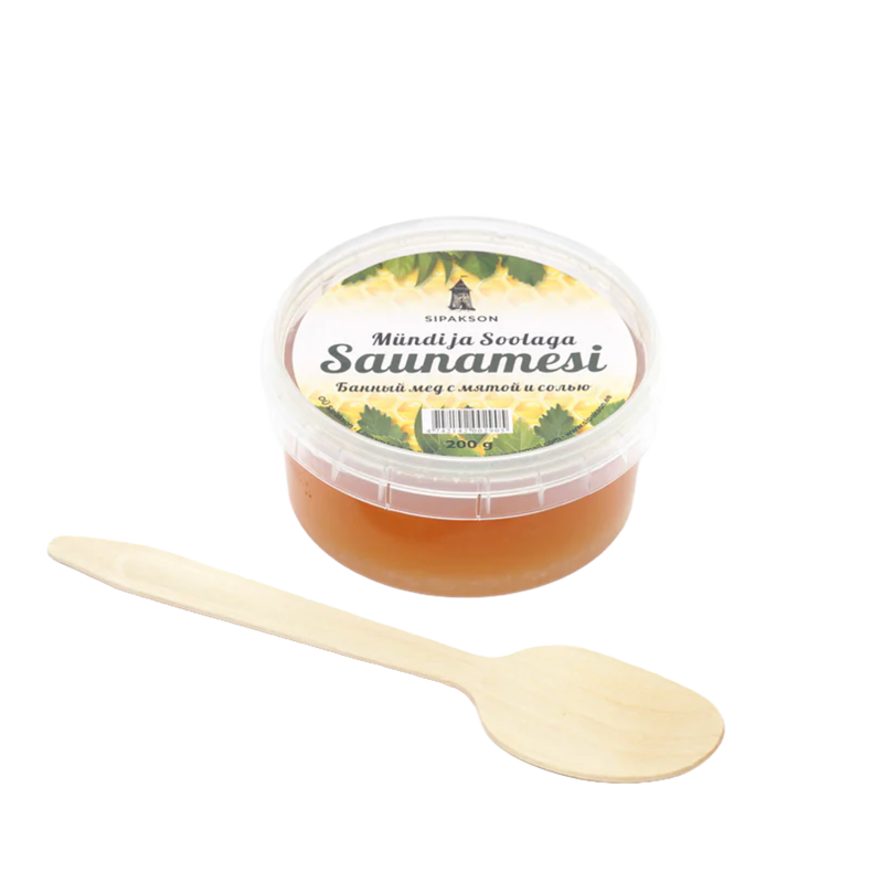 Saunahunaja minttuuutteella ja suolalla, 200g