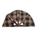 Saunatuuletin, tumma ruudullinen kangas - 1