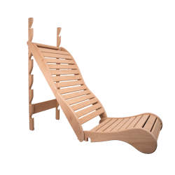 Rentouttava kerrossänky saunalle, mustaleppä 