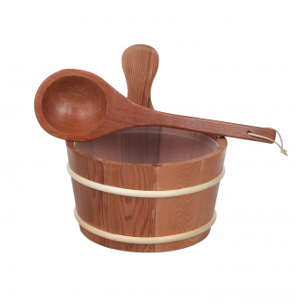 SAUFLEX puinen ämpäri 4 l, setri