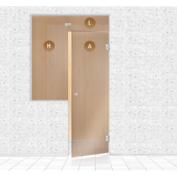 Saunan lasiseinä, AD TYPE 4  Saunan lasiseinä, AD TYPE 4