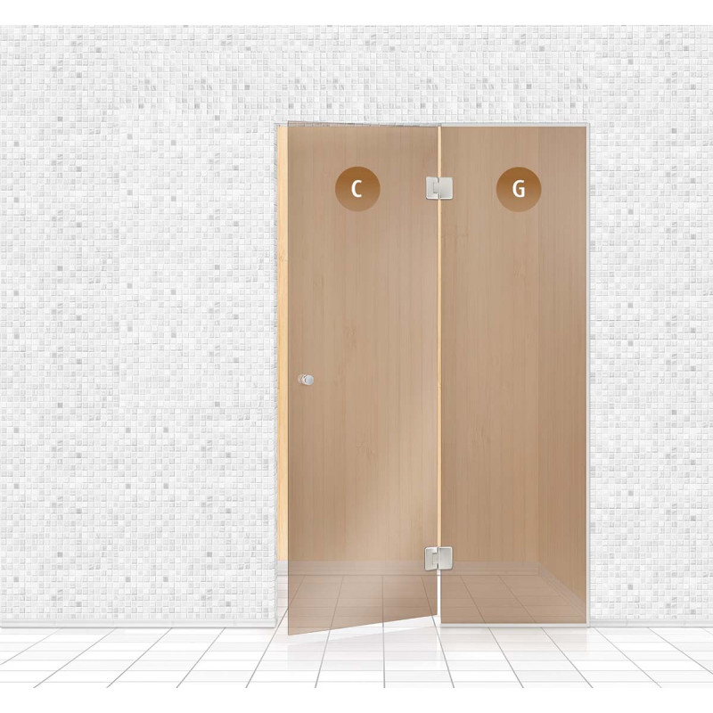 Saunan lasiseinä, AD TYPE 5 Saunan lasiseinä, AD TYPE 5