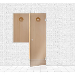 Saunan lasiseinä, AD TYPE 8  Saunan lasiseinä, AD TYPE 8