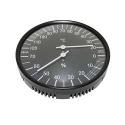 Lämpö- ja kosteusmittari, musta 