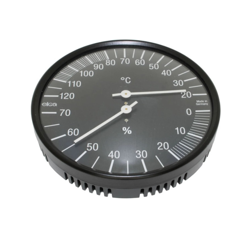 Lämpö- ja kosteusmittari, musta