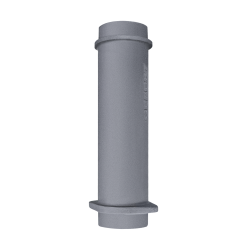 Ylempi valurautainen savupiippuputki GEFEST-uuniin 130/500mm  Ylempi valurautainen savupiippuputki GEFEST-uuniin 130/500mm