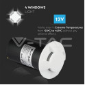 1W LED-valonheitin Valkoinen 4-suuntainen 3000K - 4