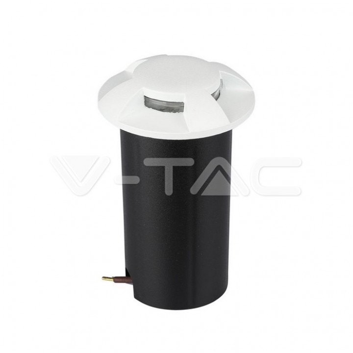 1W LED -askelvalo valkoinen 4-suuntainen 3000 K