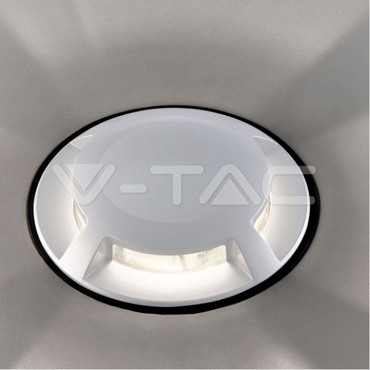 1W LED -askelvalo valkoinen 4-suuntainen 3000 K