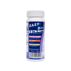 Vesitestiliuskat Easy-Dip 3 in 1, pH/CL/BR/emäksisyyden testaukseen 