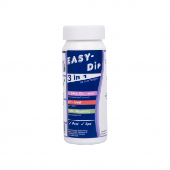 Vesitestiliuskat Easy-Dip 3 in 1, pH/O2/emäksisyyden testaukseen, 50 kpl