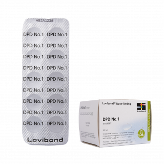 Veden testaustabletit DPD 1, fotometriin, kloori- ja bromipitoisuuden määritykseen, 10 tablettia