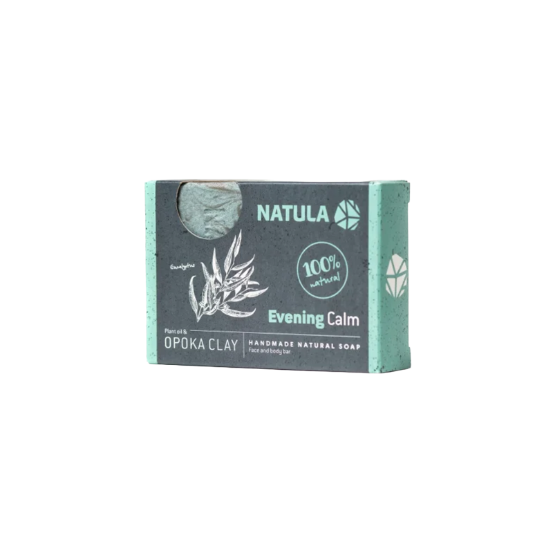 NATULA kasvo- ja vartalosaippua opokakivellä ja eukalypuksella 100g