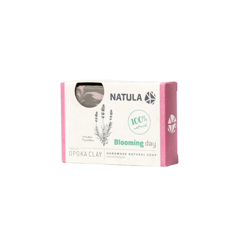 NATULA kasvo- ja vartalosaippua opokakivellä ja laventelilla 100g
