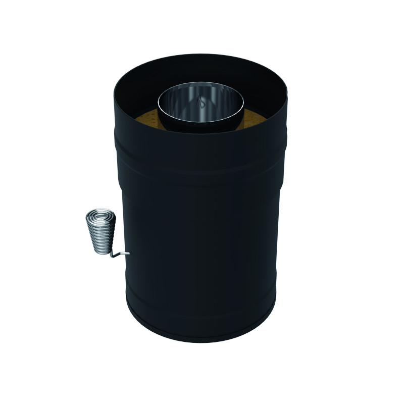 HARVIA savupiippupelti, musta, teräs