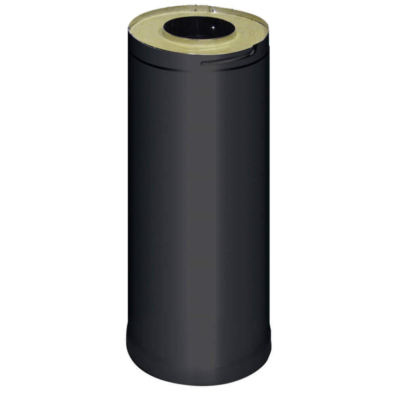 HARVIA teräspiippujatko 0,5 m, musta