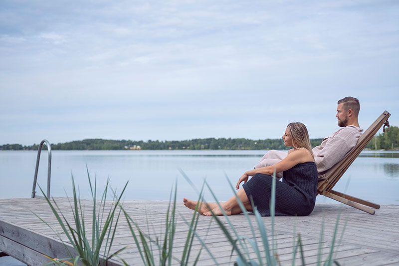 Jäähdyttely saunan jälkeen